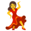 Woman Dancing emoji, Google design
