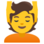 Person Getting Massage emoji, Google design