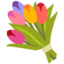 Bouquet emoji, Google design