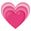 Growing Heart emoji, Google design