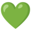 Green Heart emoji, Google design