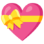 Download Heart with Ribbon emoji, Google style