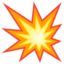 Collision emoji, Google design