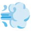 Dashing Away emoji, Google design
