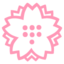 White Flower emoji, Google design