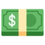 Dollar Banknote emoji, Google design