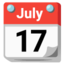 Download Tear-off Calendar emoji, Google style