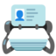 Card Index emoji, Google design
