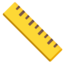 Download Straight Ruler emoji, Google style