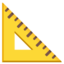 Download Triangular Ruler emoji, Google style