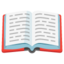 Download Open Book emoji, Google style