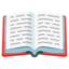 Open Book emoji, Google design