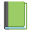 Green Book emoji, Google design