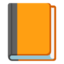 Orange Book emoji, Google design