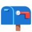 Download Closed Mailbox with Lowered Flag emoji, Google style