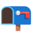 Download Open Mailbox with Lowered Flag emoji, Google style