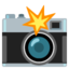Download Camera with Flash emoji, Google style