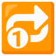 Repeat Single Button emoji, Google design