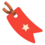 Bookmark emoji, Google design