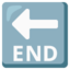 Download End Arrow emoji, Google style