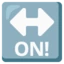 ON! Arrow emoji, Google design