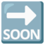 Download Soon Arrow emoji, Google style