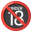 Download No One Under Eighteen emoji, Google style