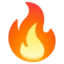 Fire emoji on Android