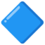 Large Blue Diamond emoji, Google design