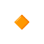 Small Orange Diamond emoji, Google design