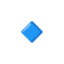 Small Blue Diamond emoji, Google design