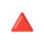 Red Triangle Pointed Up emoji, Google design