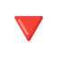 Red Triangle Pointed Down emoji, Google design