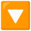 Downwards Button emoji, Google design