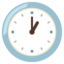 One O’clock emoji, Google design
