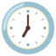 Seven O’clock emoji, Google design