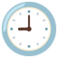 Nine O’clock emoji, Google design