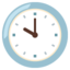 Ten O’clock emoji, Google design