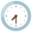 Seven-thirty emoji, Google design