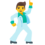 Man Dancing emoji, Google design