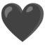 Download Black Heart emoji, Google style