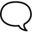 Left Speech Bubble emoji, Google design