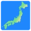 Map of Japan emoji, Google design