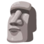 Moai emoji on Android