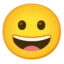 Grinning Face emoji on Android
