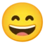 Grinning Face with Smiling Eyes emoji on Android