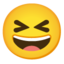 Grinning Squinting Face on Google