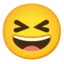 Grinning Squinting Face emoji on Android