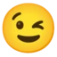 Winking Face emoji on Android