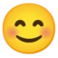 Smiling Face with Smiling Eyes emoji on Android